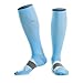 NEWZILL Medical Compression Socks for Women & Men Circulation 20-30 mmHg, Best for Running Athletic Hiking Travel Flight Nurses (Carolina Blue S/M)