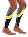 SKINS Essentials Compression MX Calf Tights, Black/Citron, Large