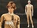 (PS-Ken+1 Free Wig ) ROXY DISPLAY® Plastic Male Mannequin Flesh Tone + Base