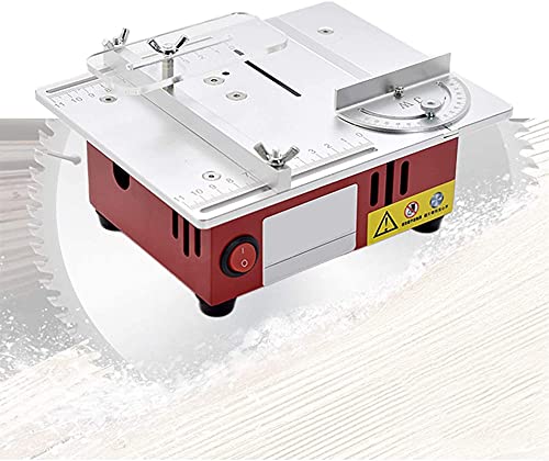 FZYE Tragbare Tischkreissäge , Anhebbare Tischkreissäge, tragbare Tischkreissäge 96 W mit Kreissägeblatt und Netzteil…