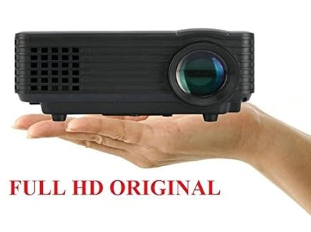 Heirloom Quality LED HD Projector (Black) HD 1080P Remote Controller for NoteBook Laptop Tablet PC Smartphone EU Plug