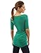 PattyBoutik Women's V Neck Short Sleeve Tunic Top