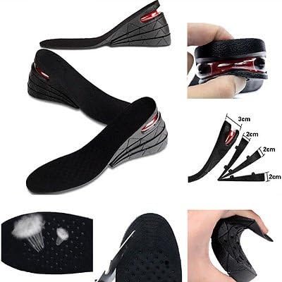 ZHXuan 5 cm Air Cushion Heel Insert Increase Taller Height Lift Men Women Shoes Insole