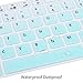 Keyboard Cover for Acer Aspire E15 E5-576 576G E5-575 E5-573G ES15 ES1-572/Aspire E 17 E5-772G /Aspire V15 VN7-592G/V17 VN7-792G/F15 F5-571 F5-573G/Aspire A315 A515-51 A515-51G A517 A715, Ombre Mint