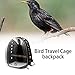 Bird Carrier Parrot Backpack Breathable Transparent Space Parrot Travel Cage Carrier with panoramic design Double-open zipper design anti-lost hook Soft Sided Travel Bird Carrier 13.7811.8117.72in