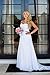 Dreambridal Simple A Line Chiffon Bride Wedding Dress, White, Size 2