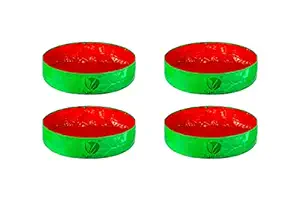 PLANT CARE HDPE Gardening Grow Bag, Nursery Cover Green Bags, Indoor & Outdoor Grow Containers for Vegetables Fruits Flowers.-Pack of 4 (24 in X 6 in)