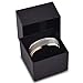 Charming Jewelers Tungsten Wedding Band Ring 6mm Men Women Comfort Fit 18k Yellow Rose Gold Black Grey Step Edge Brushed Polished