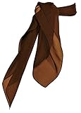 TC 50s Shop Vintage Style Sheer Chiffon Square Neck Scarf (Brown)