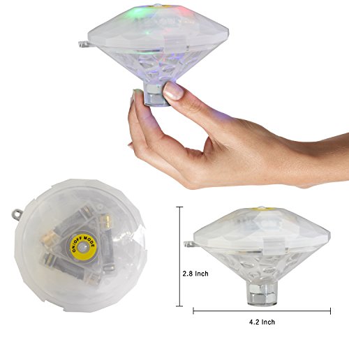Waterproof Swimming Pool lights, Floating Pool Light Bulb for Pool, Pond, Hot Tub or Party Decorations, Baby Bath Lights for the Tub(7 Lighting Modes), Colorful Bath Toys Bathtub Led Light Toys