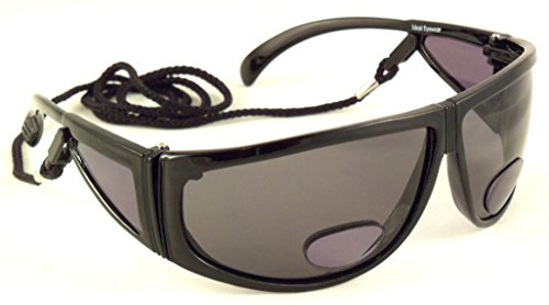 Polarized Bifocal Sunglasses by Ideal Eyewear - Sun Readers with Retention Cord, Great for Fishing, Boating, Golf, Reading Outdoors