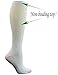 Yomandamor Women's Non-binding Cotton Knee-Hi Diabetic Socks Boot Socks with Cushion Sole and Seamless Toe,4 Pairs L Size