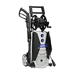 AR Blue Clean AR390SS 2000 psi Electric Pressure Washer with Spray Gun, Wand, 30' Hose & 35' Power Cord, Blue