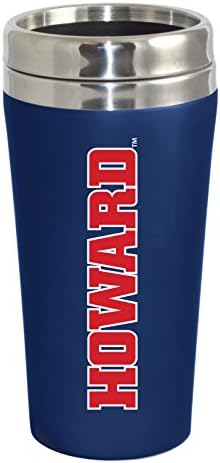 Howard University Bison Double Walled Travel Tumbler, Blue - Design 2