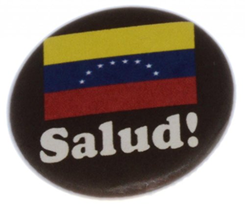 A&T Designs Unisex - Salud ! Venezuelan Flag 1.25" Pinback Button Pin Venezuela