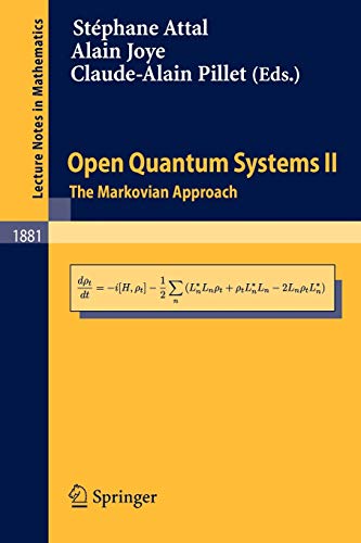 Open Quantum Systems II: The Markovian Approach