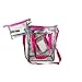 Heavy Duty Clear Tote Bag See Through Messenger Bag Durable 0.5mm Vinyl Transparent Student School Bookbag with Cell Phone Pouch & Pencil / Makeup Case
