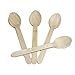 HUJI Eco- Friendly Wooden Spoons - Disposable Wood Cutlery! 50 Spoons 6.1