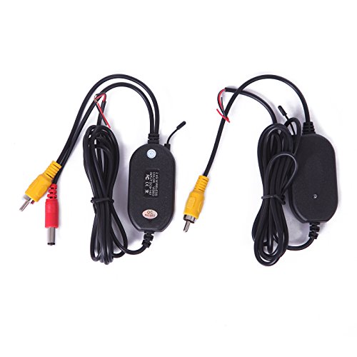 HDE 2.4G Wireless RCA Video Transmitter/Receiver for Car Backup/Front Dash Camera
