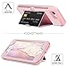 DOMAVER iPhone 8 Plus Case,iPhone 7 Plus Case with Wallet Card Holder and Mirror Hard Plastic Soft TPU Rubber Heavy Duty Shockproof Protective Phone Case Cover for iPhone 7 Plus/8 Plus,Rose Gold
