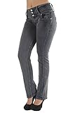 Style C582 – High waist Colombian style Butt lift stretch denim Boot Leg jeans Size 7