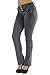 Style C582 – High Waist Colombian Style Butt Lift Stretch Denim Boot Leg Jeans Size 7