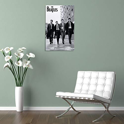 NENBN Poster sur toile The Beatles – Décoration murale moderne pour chambre à coucher – 50 x 75 cm - Les Beatles, Paul McCartney, John Lennon, RIngo Starr, George Harrison NENBN Poster sur toile The Beatles - Décoration murale moderne pour chambre à coucher - 50 x 75 cm – Image 6