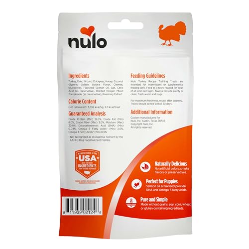 NULO FREESTYLE GRAIN-FREE HEALTHY DOG AND PUPPY TRAINING TREATS, LOW CALORIE TREATS MADE WITH SUPERFOOD BOOST INGREDIENTS, 2 CALORIES PER TREAT , 4 OUNCE (PACK OF 1)