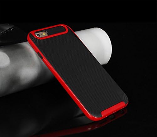 iPhone 6s Plus Case, S Legit Non-Slip Durable Silicone Shock Resistant Extreme Scratch Protection Hybrid Cover for Apple iPhone 6s Plus(2015) / 6 Plus(2014) 5.5-inch - Red
