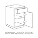 Design House 545095 Wyndham White Semi-Gloss Vanity Cabinet with 2-Doors and 2-Drawers, 36-Inches Wide by 21-Inches Deep by 31.5-Inches Tall