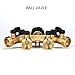 Glorden Heavy Duty Brass 4 Way Hose Manifold Garden Hose Splitter Connector with Comfort Grip