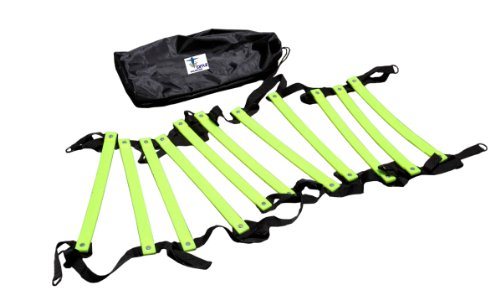 Cintz Speed Ladder, 30 ft Fixed Rungs Agility Ladder. Can Split into Two Training ladders of 15 ft Each. Comes with a Carry Bag and Ground Anchors