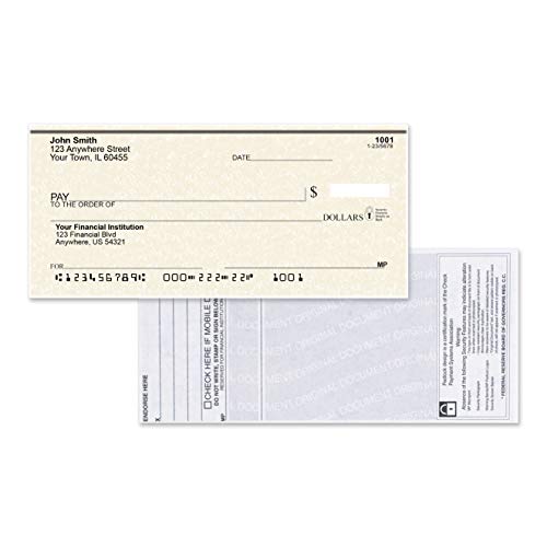 Parchment Personal Checks - Bank Checks Personalized and Printed for Your Checking Account - 1 Box of Duplicate Checks