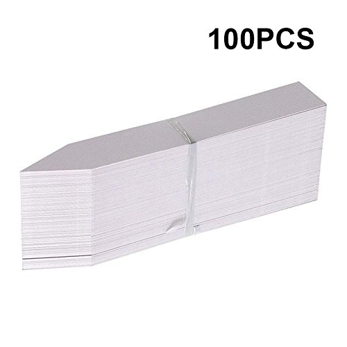 KINGLAKE 100PCS 1"x6" Plastic Plant Garden Labels Large Nursery Garden Stake Tags