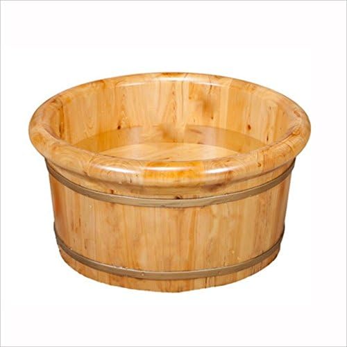 NAN Thicken Reflexology Cedar Tub Foot Bath Barrel Foot Tub Barrel Footbath Foot Basin