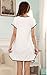 Summer Sexy Women Cartoon Cotton Night Skirt Pajamas Sleeping Dress (Pink)
