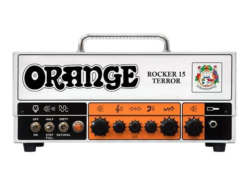 Orange Amps 4 String Electric Guitar Pack, Orange (ROCKER-15-TERROR)