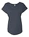 Next Level Apparel 6760 Lady Tri-Blend Dolman Tee Shirt - Vintage Navy44; 2XL
