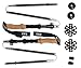 Ultra Lightweight Carbon Fiber Trekking Poles - 2 Pack Adjustable Folding Hiking Pole or Walking Sticks - Strong, Cork Grip, Padded Strap