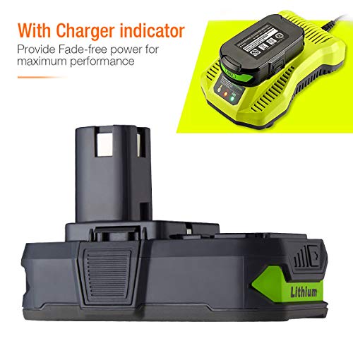 3000mAh 18V Replacement Battery for Ryobi 18V Lithium Battery P102 P103