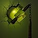 3DLightFX Nickelodeon Tent Michelangelo'S Nunchakus Light (3Piece) Children's Lamps TMNT