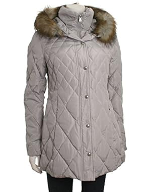 Jessica Simpson Faux Fur Trim Hooded Down Coat