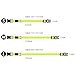 BSeen LED Dog Collar Nylon Webbing USB Rechargeable with 3 Reflective Strings Glowing Pet Safety Collars with Adjustable Buckle & D-Ring for Small Medium Large Dogs (Large, Neon Green)
