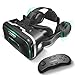 FLASNAKE 3D VR Headset with Remote Controller Virtual Reality Glasses for 3D Movies VR Games with Stereo Headphone, Adjustable Lenses Head Straps Compatible with 4.7