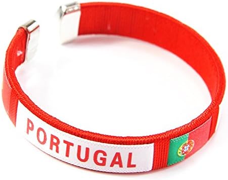 inDomit Silicone Wristband Bracelet, Soccer Band Wristband Bracelet Souvenir for Football Word Cup Champion Fans Portugal