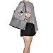 Canvas Tote Bag for Women,Sunny Snowy Large Tote Bags,Work School Shoulder Bag,8002,Gray