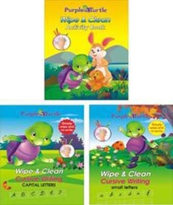 Purple Turtle Wipe & Clean Activity Book Paperback