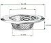 Kitchen Sink Strainer & Drain Cover 2PCS Stainless Steel - Prevent Clogging - Wide Rim 4.5