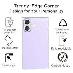 LoeoeL for iPhone 16 Clear Case Rectangle