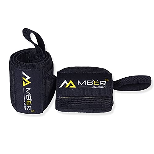 WEIGHTLIFTING WRIST WRAPS With 18" True Length With Thumb Loop